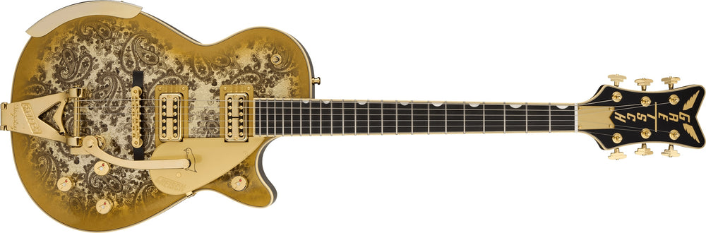 
                      
                        Gretsch G6134TG Limited Edition Paisley Penguin Gold Paisley & Sparkle Top 2025 w/OHSC
                      
                    