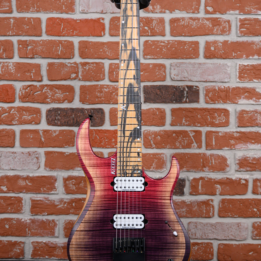 
                      
                        Kiesel K-Series Headless HK7H 7-String 7A Flame Maple Top in Custom Arctic Fade finish 2022 w/OSSC
                      
                    