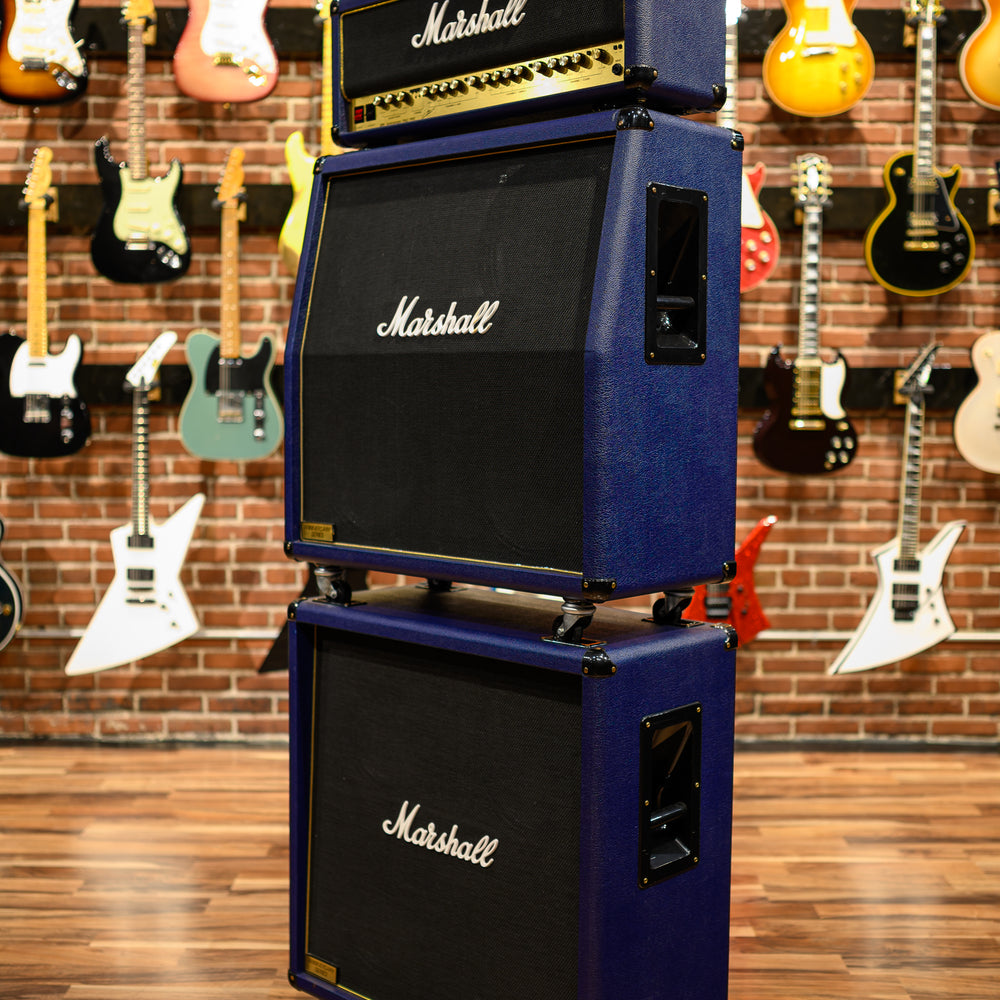 
                      
                        Marshall 6100 30th Anniversary Series 3-Channel 100-Watt Guitar Amp Head 1992 Blue w/ Matching 4x12 6960A & 6960B Cabs
                      
                    