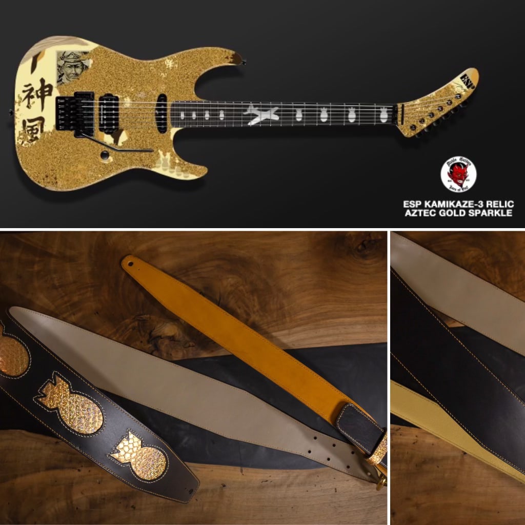 Pre-Order) ESP Custom Shop George Lynch - Aztec Gold Sparkle