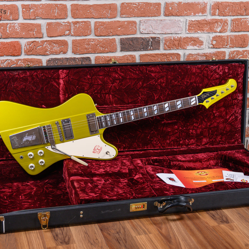 
                      
                        Gibson Custom Art & Historic Reverse Firebird HSF-5 Maestro Lime Green Metallic 2001 w/OHSC
                      
                    