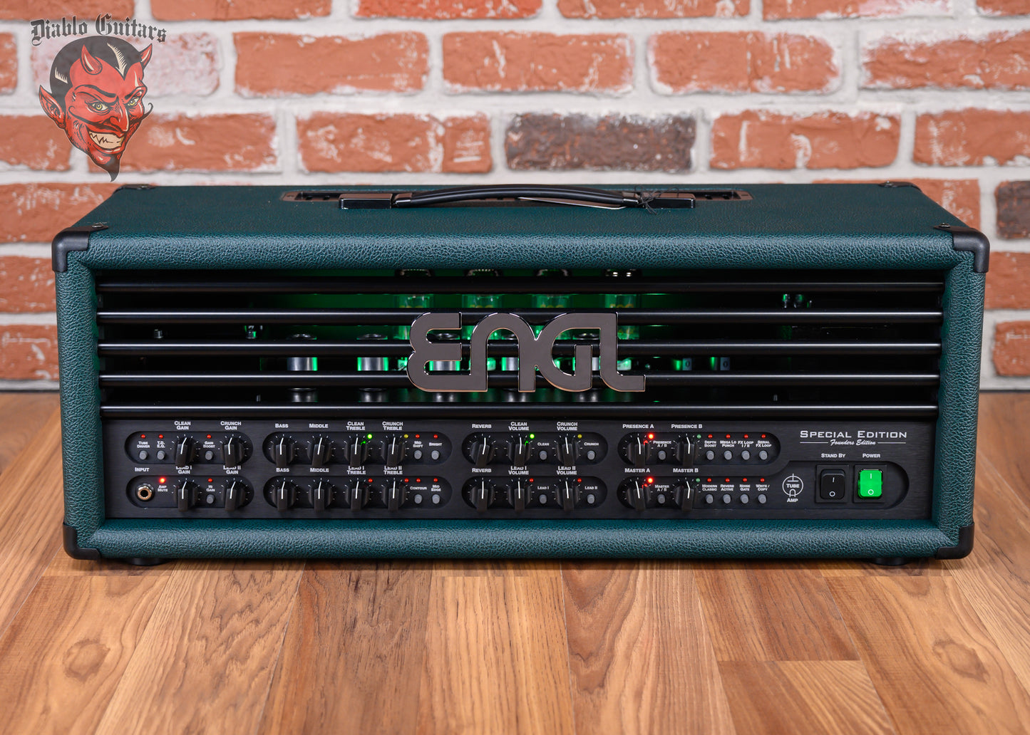Engl Custom Shop Special Edition Founders Edition E670FE 5-Channel 100-watt all Tube Head with 6L6 Tubes Green Bronco