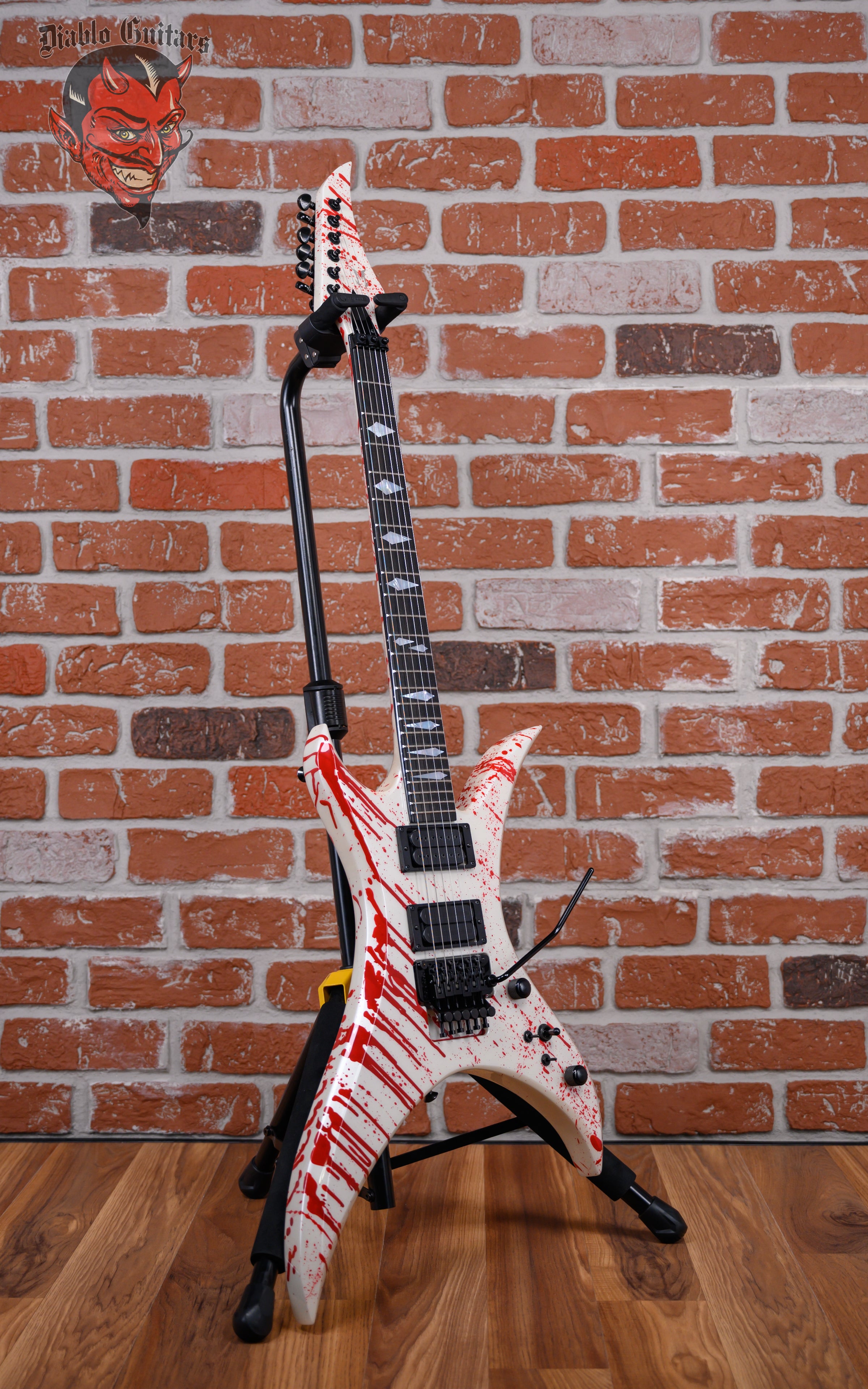 Neal Moser USA Custom Shop Raven Built For NAMM Pearl White Blood