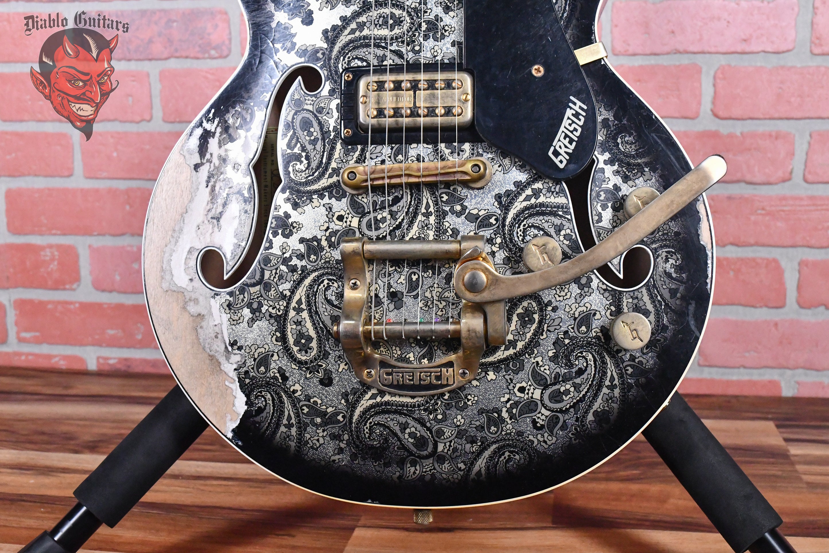 Gretsch USA Custom Shop G6659-CST Master Built By Gonzalo Madrigal Black Paisley Heavy Relic 2024 w/OHSC