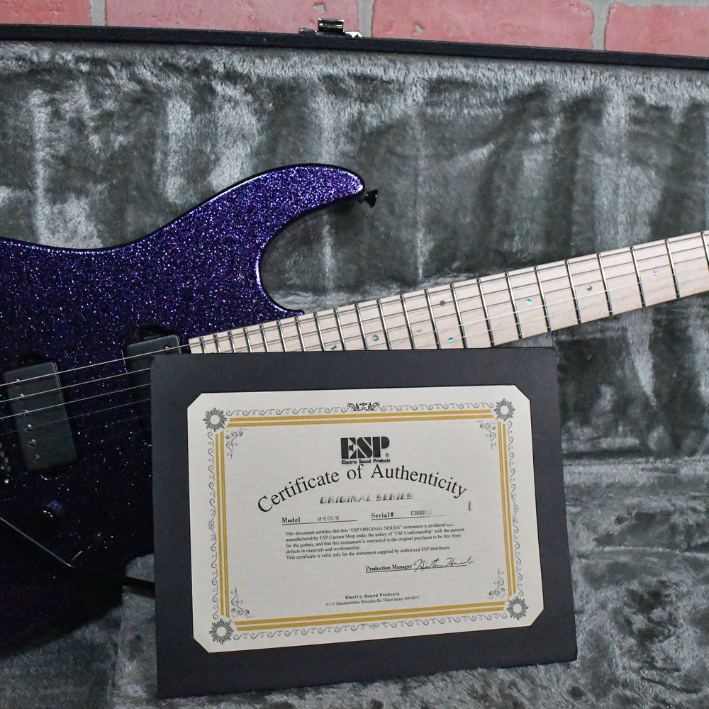 
                      
                        ESP Custom Shop M-II DX/M Purple Metallic 2022 w/OHSC
                      
                    