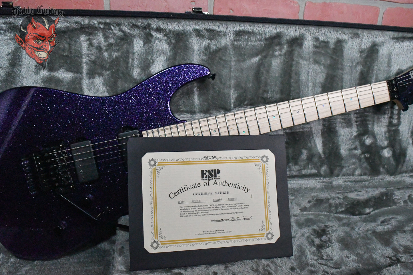 ESP Custom Shop M-II DX/M Purple Metallic 2022 w/OHSC