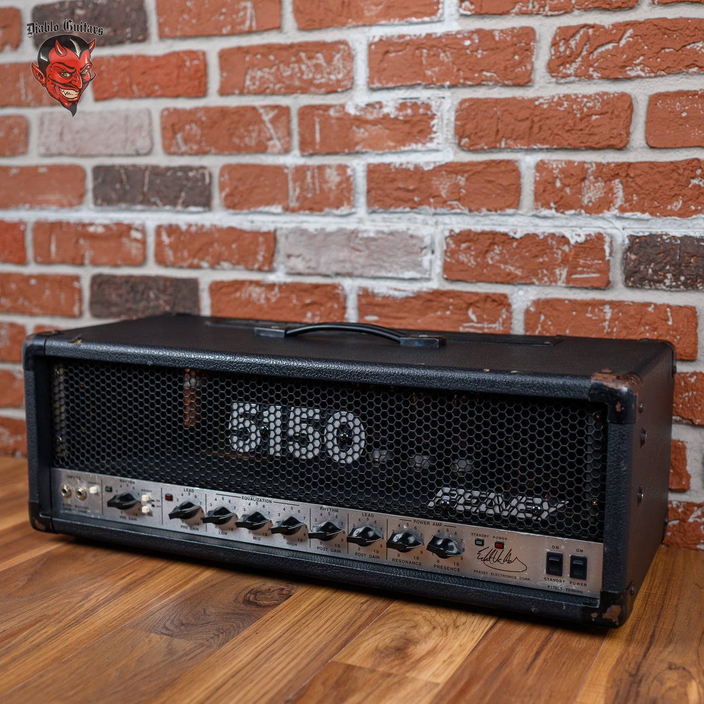 Peavey 5150 "Script" 2-Channel 120-Watt Guitar Amp Head 1993 Black