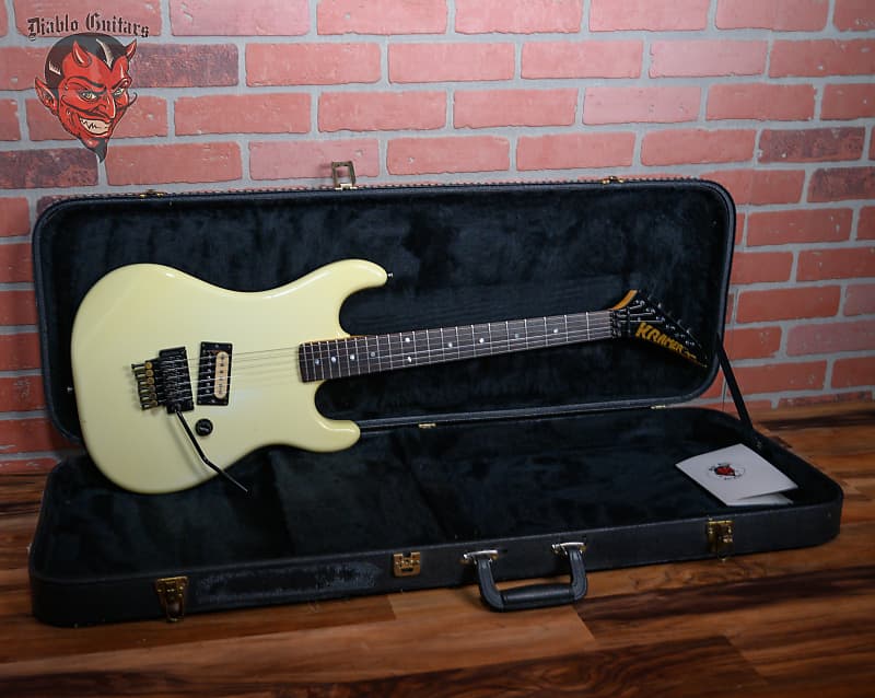 Kramer American Series Barretta Standard White 1986 w/OHSC