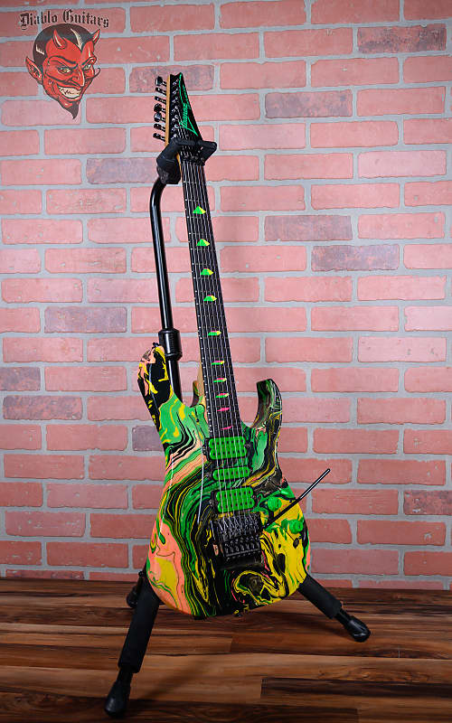 Ibanez UV77-MC ATD Steve Vai Signature Universe Multi-Color 1991 w/Hardshell Case