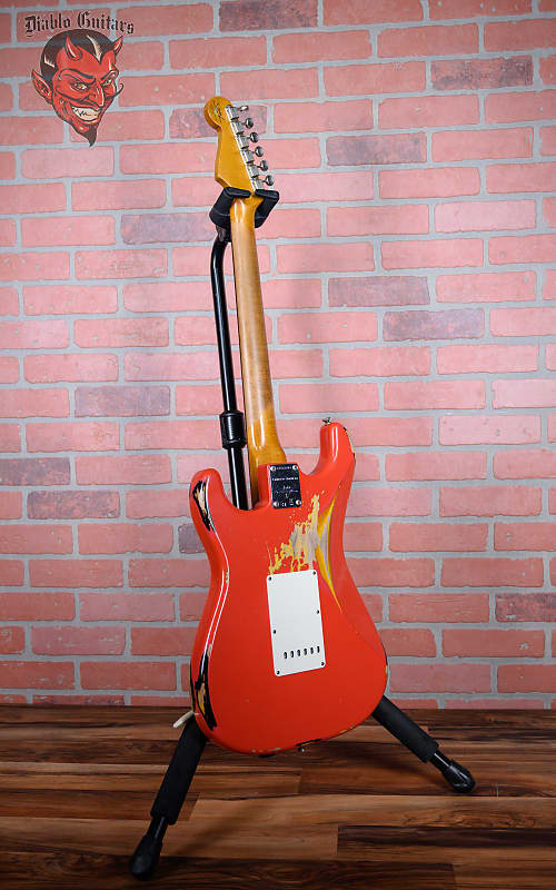 
                      
                        Fender Custom Shop S21 Event Limited Edition ‘62 Strat Aged Fiesta Red over Sunburst Relic 2022 w/OHSC
                      
                    