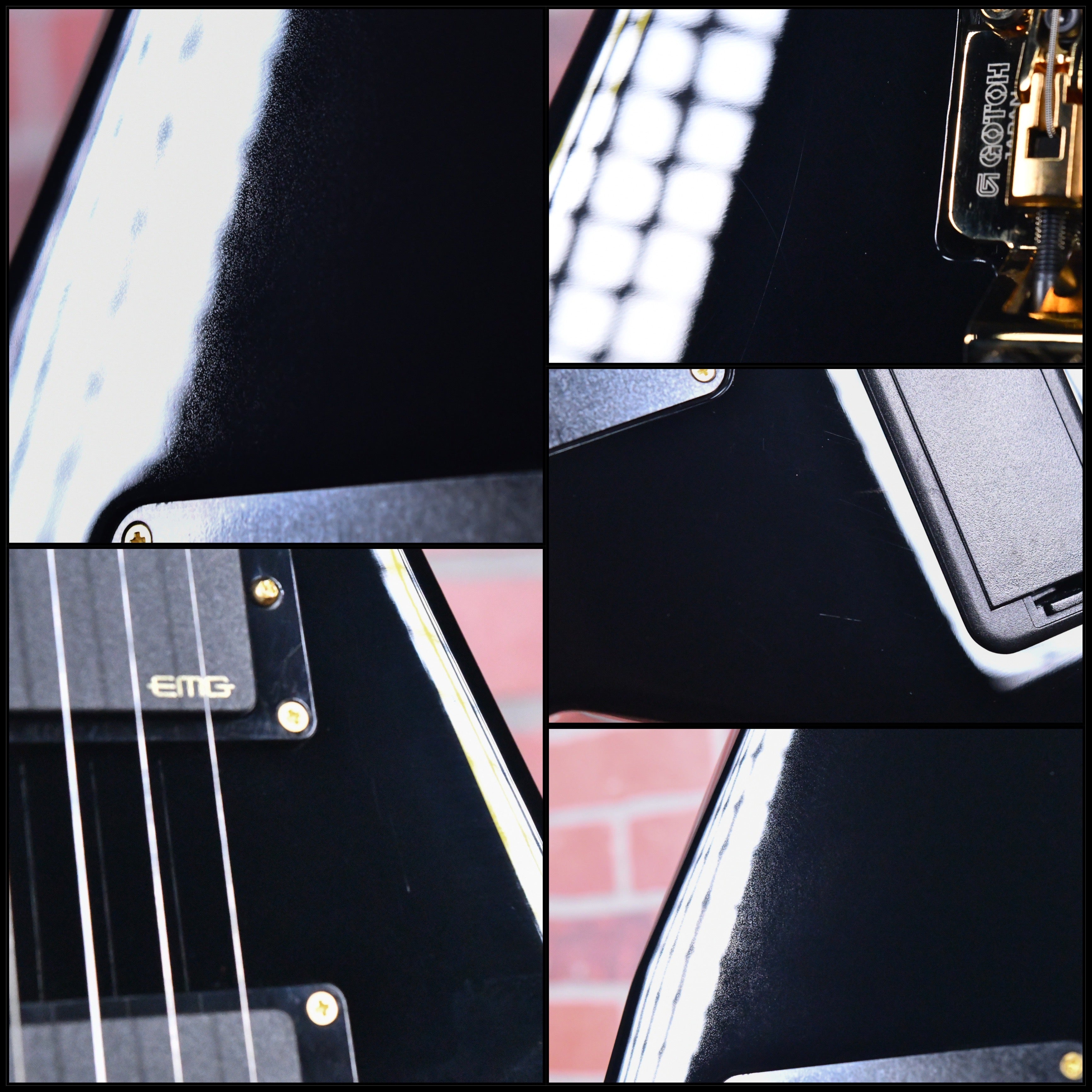 Jackson MJ Series Rhoads RR24MG Black with Yellow Pinstripes Jackson MJ Series Rhoads RR24MG Black with Yellow Pinstripes