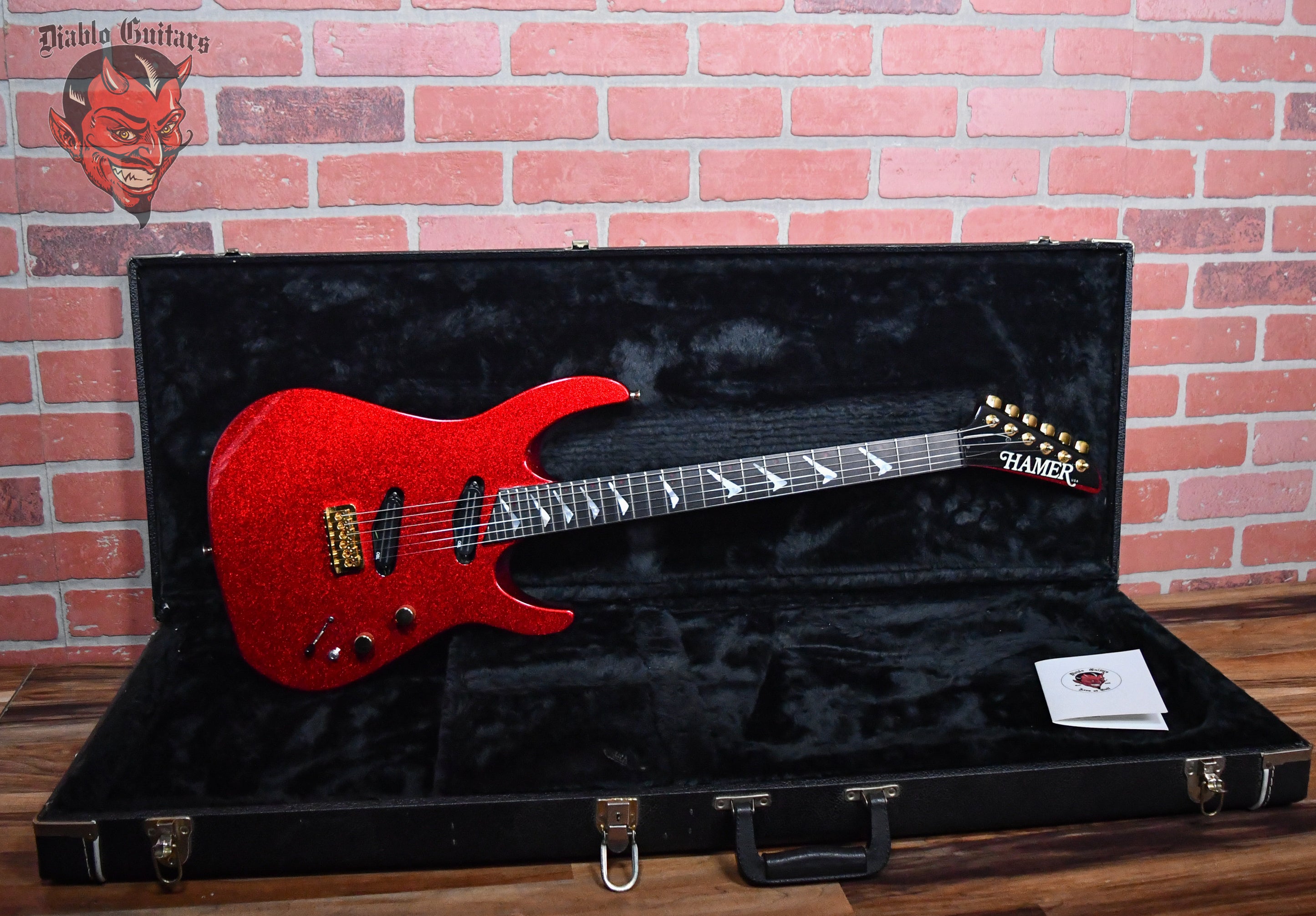 Hamer Custom Californian Red Sparkle 1989 w/OHSC