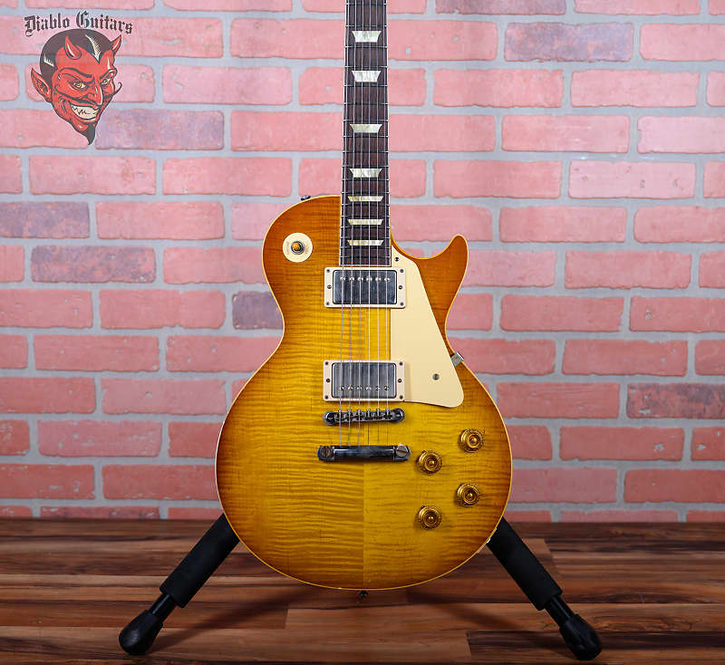 Gibson Custom Shop Les Paul 1959 Reissue Flame Maple Top Murphy Lab Iced Tea Sunburst Relic 2020 w/OHSC (Historic Makeovers Refinish Package)