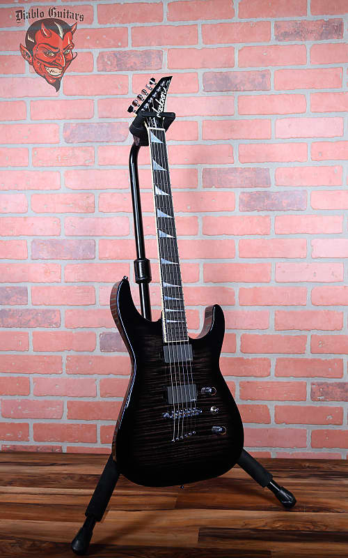 
                      
                        Jackson USA Custom Shop SL2HT FMT Soloist Flame Maple Top Transparent Black Burst 2015 w/OHSC (NOS B-Stock)
                      
                    