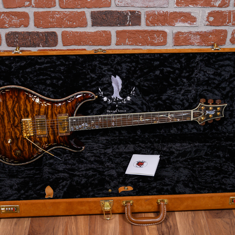 PRS Private Stock #1320 10th Anniversary Quilted Maple Top Amber Tiger Eye Burst with Brazilian Rosewood 2006 w/OHSC