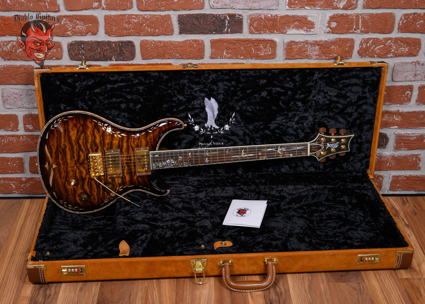 PRS Private Stock #1320 10th Anniversary Quilted Maple Top Amber Tiger Eye Burst with Brazilian Rosewood 2006 w/OHSC