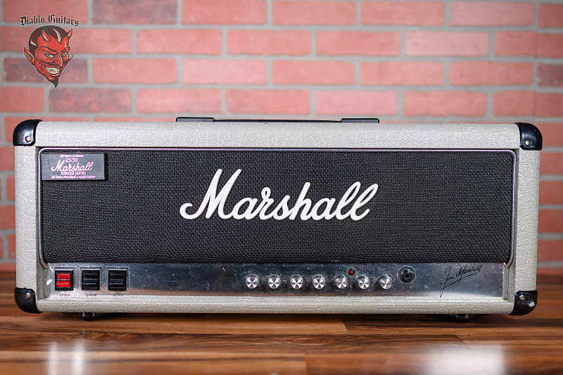 Marshall JCM25/50 Silver Jubilee Model 2555 2-Channel 100-Watt Guitar Amp Head 1987