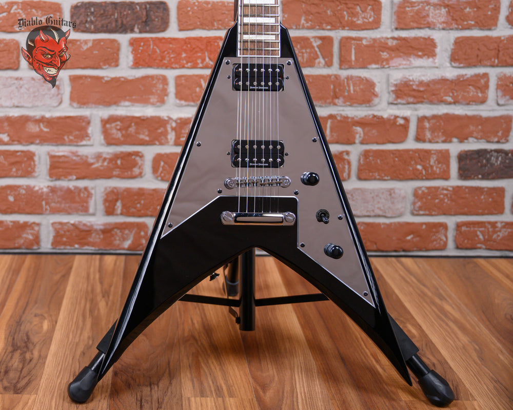 Jackson X Series Signature Scott Ian King V KVXT Black w/Jackson TSA Hard Shell Case