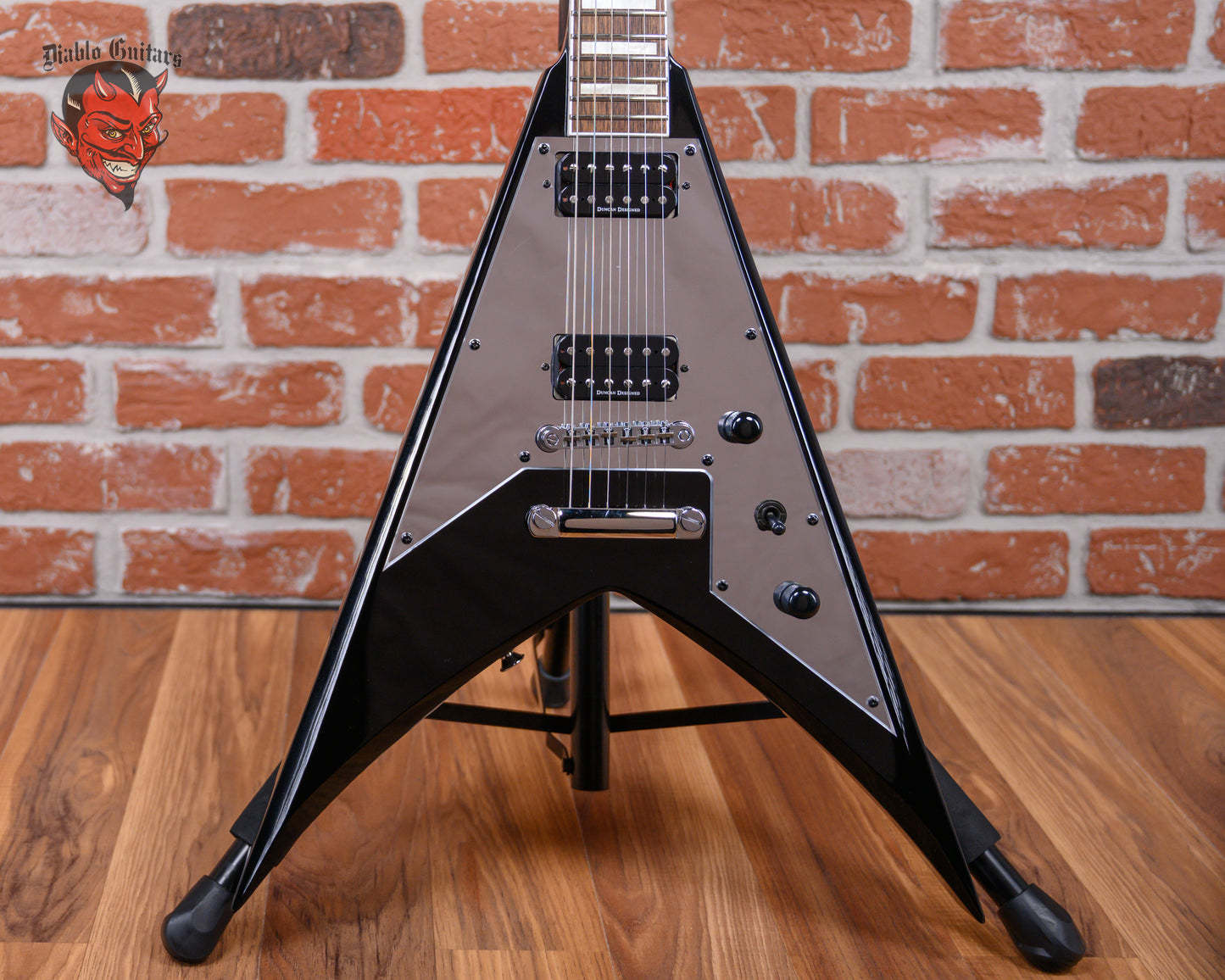 Jackson X Series Signature Scott Ian King V KVXT Black w/Jackson TSA Hard Shell Case