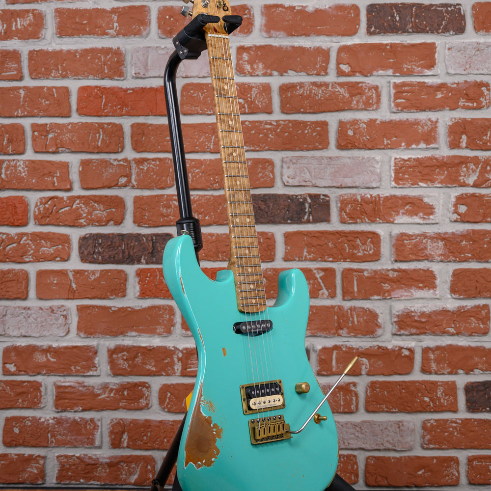
                      
                        Charvel USA Custom Shop Music Zoo Exclusive HS San Dimas Nitro Aged Seafoam Green Lacquer 2022 w/OHSC/COA
                      
                    