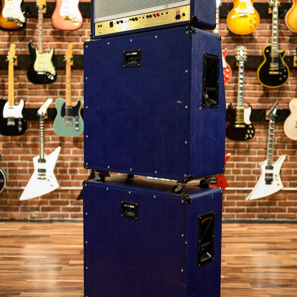 
                      
                        Marshall 6100 30th Anniversary Series 3-Channel 100-Watt Guitar Amp Head 1992 Blue w/ Matching 4x12 6960A & 6960B Cabs
                      
                    