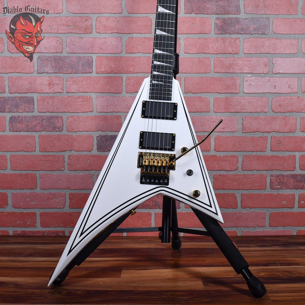 Jackson MJ Series Rhoads RR24MG White with Black Pinstripes 2024 Japan w/OSSC