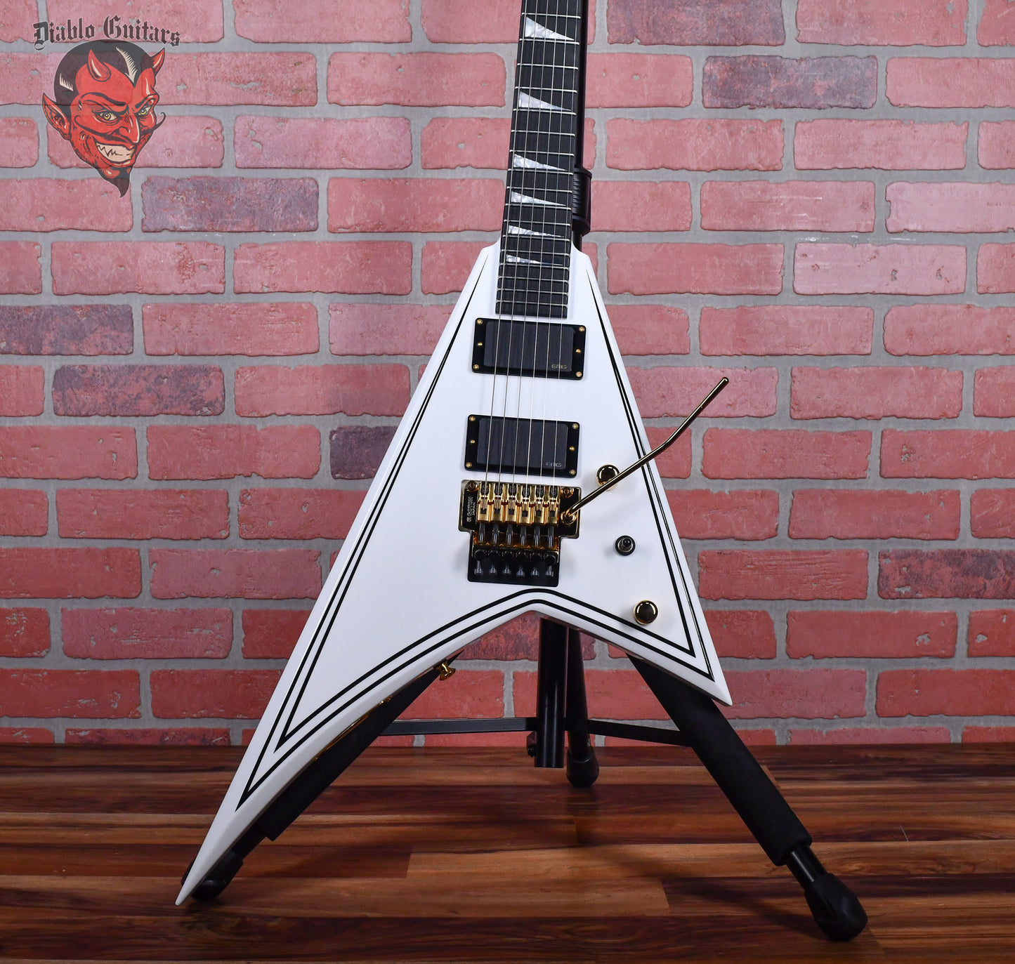 Jackson MJ Series Rhoads RR24MG White with Black Pinstripes 2024 Japan w/OSSC