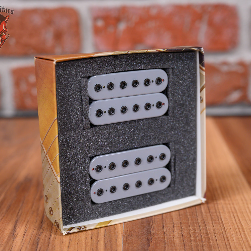 Bare Knuckle Aftermath Humbucker Set with Grey Bobbins/ Black Bolts 53mm Trem Spaced