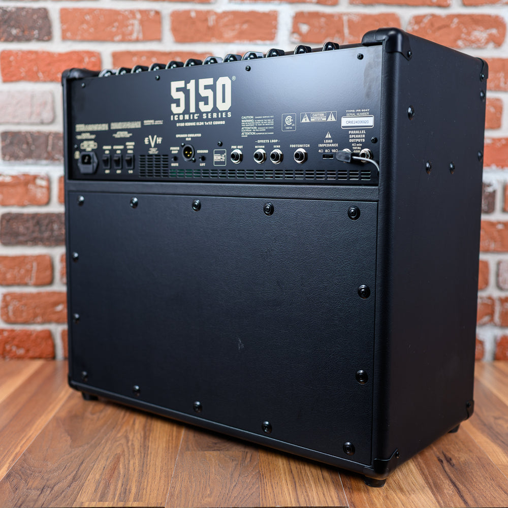 
                      
                        EVH 5150 Iconic EL34 40-Watt 1x12 Guitar Combo 2024 Black
                      
                    