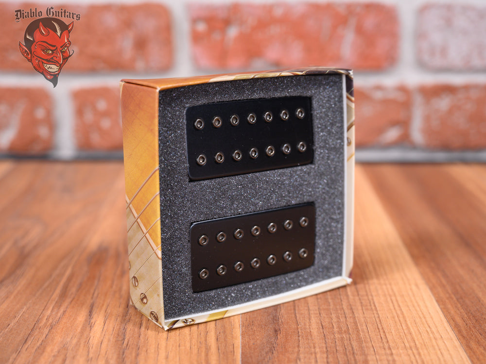 Bare Knuckle Juggernaut 7-String Humbucker set with Black Covers and Black Bolts