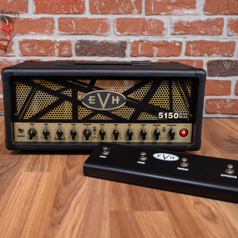 EVH 5150 III EL34 3-Channel 50-Watt Tube Guitar Amp Head w/Footswitch