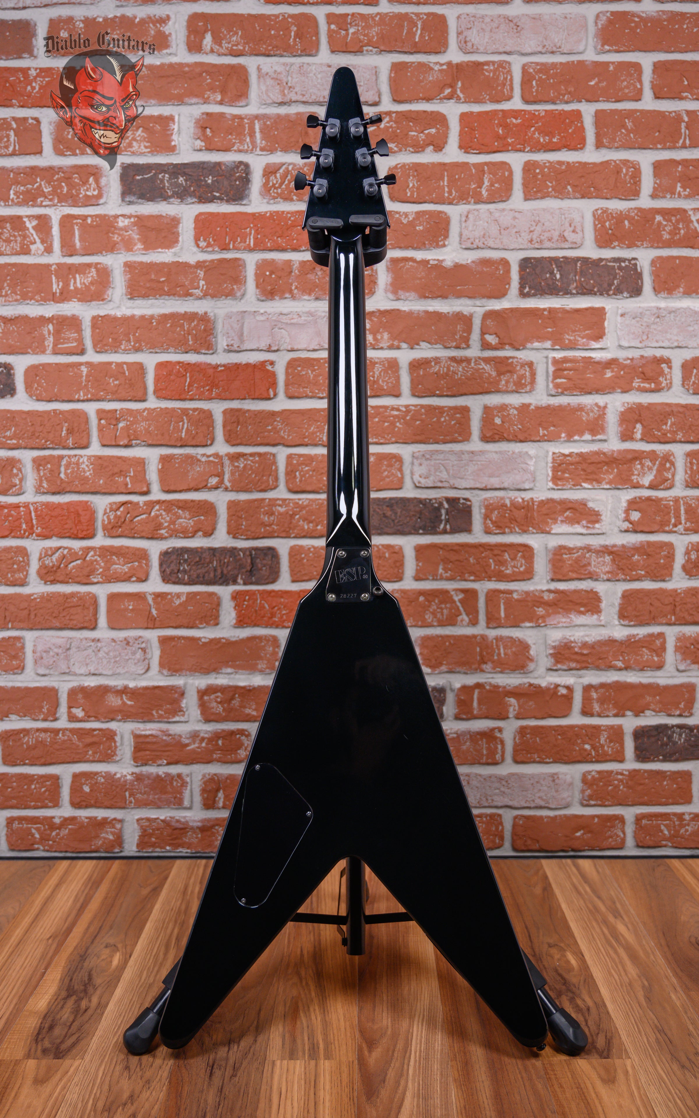 ESP Custom Shop James Hetfield JH-1 Black w/ Flame Graphic
