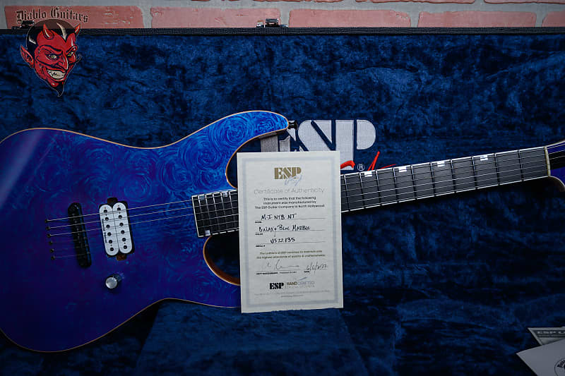 ESP USA Custom Shop M-I NTB NT Galaxy Blue Marble 2021 w/OHSC