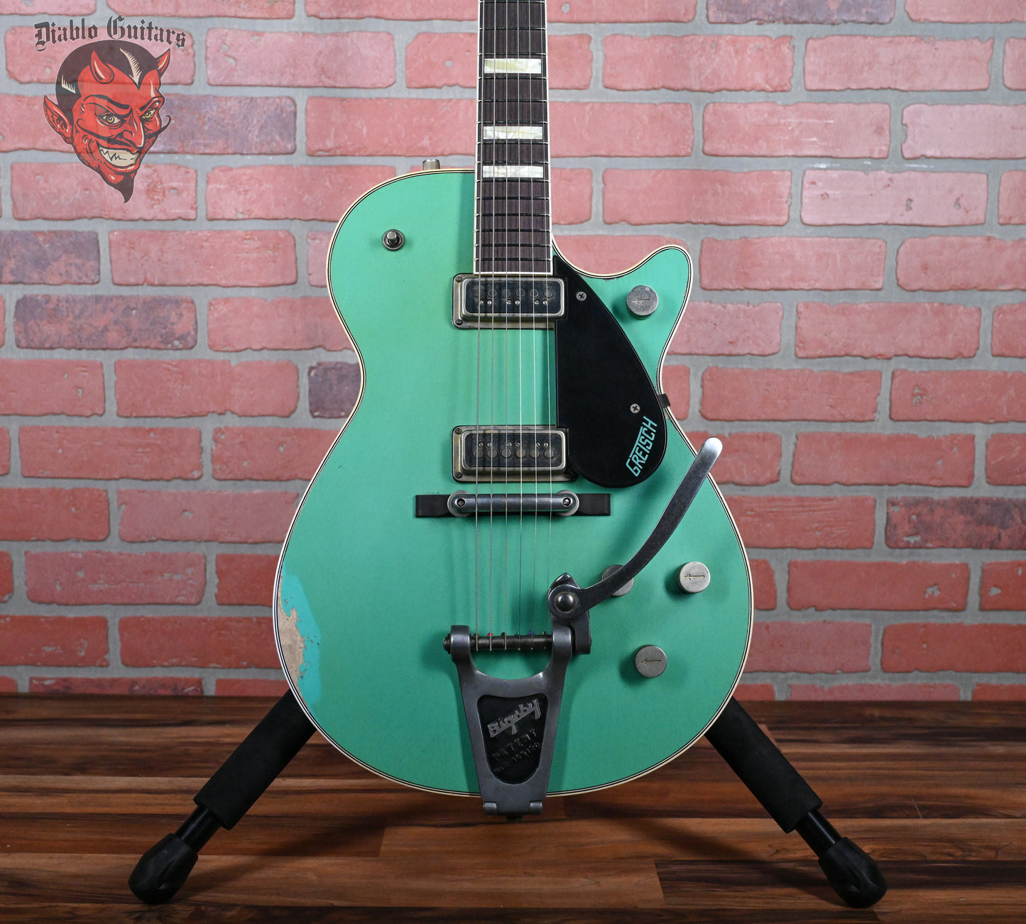 Gretsch USA Custom Shop G6128-55 ‘55 Duo Jet Master Built by Gonzalo Madrigal Surf Green Heavy Relic 2024 w/OHSC