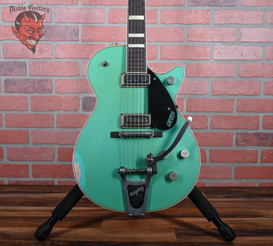 Gretsch USA Custom Shop G6128-55 ‘55 Duo Jet Master Built by Gonzalo Madrigal Surf Green Heavy Relic 2024 w/OHSC