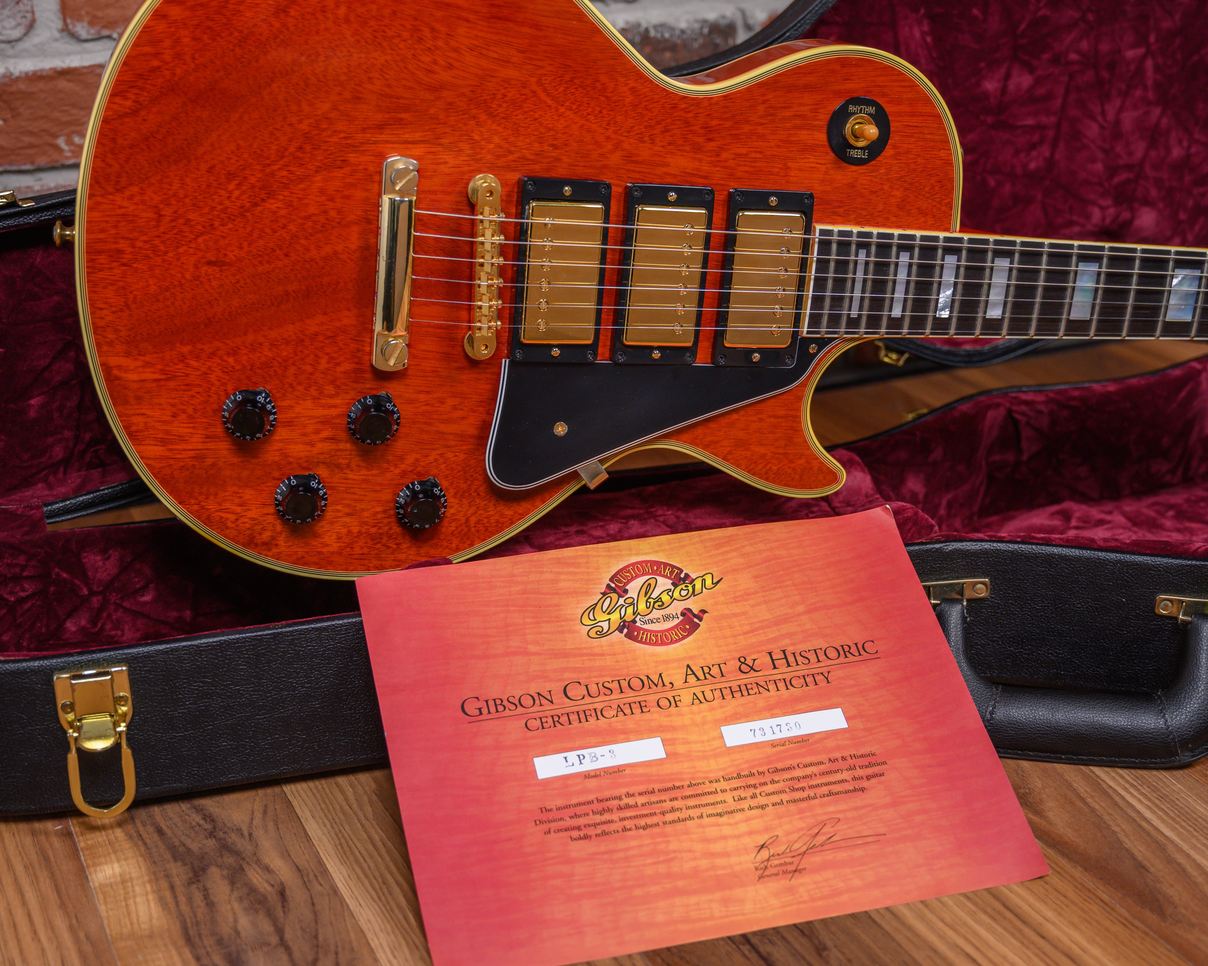 最終値下げ Gibson Custom Shop Les Paul Custom Gibson Custom Shop Les Paul Custom Ebony 2023 Headstock Repair