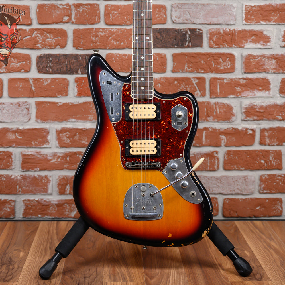 Fender Artist Series Kurt Cobain Road Worn Jaguar 3-Color Sunburst Relic 2011 w/OHSC