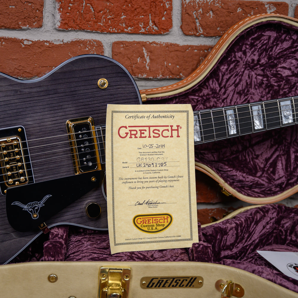 
                      
                        Gretsch USA Custom Shop G6130-54 Tuxedo Roundup NOS Masterbuilt By Chad Henrichsen Black Tuxedo 2024 w/OHSC
                      
                    