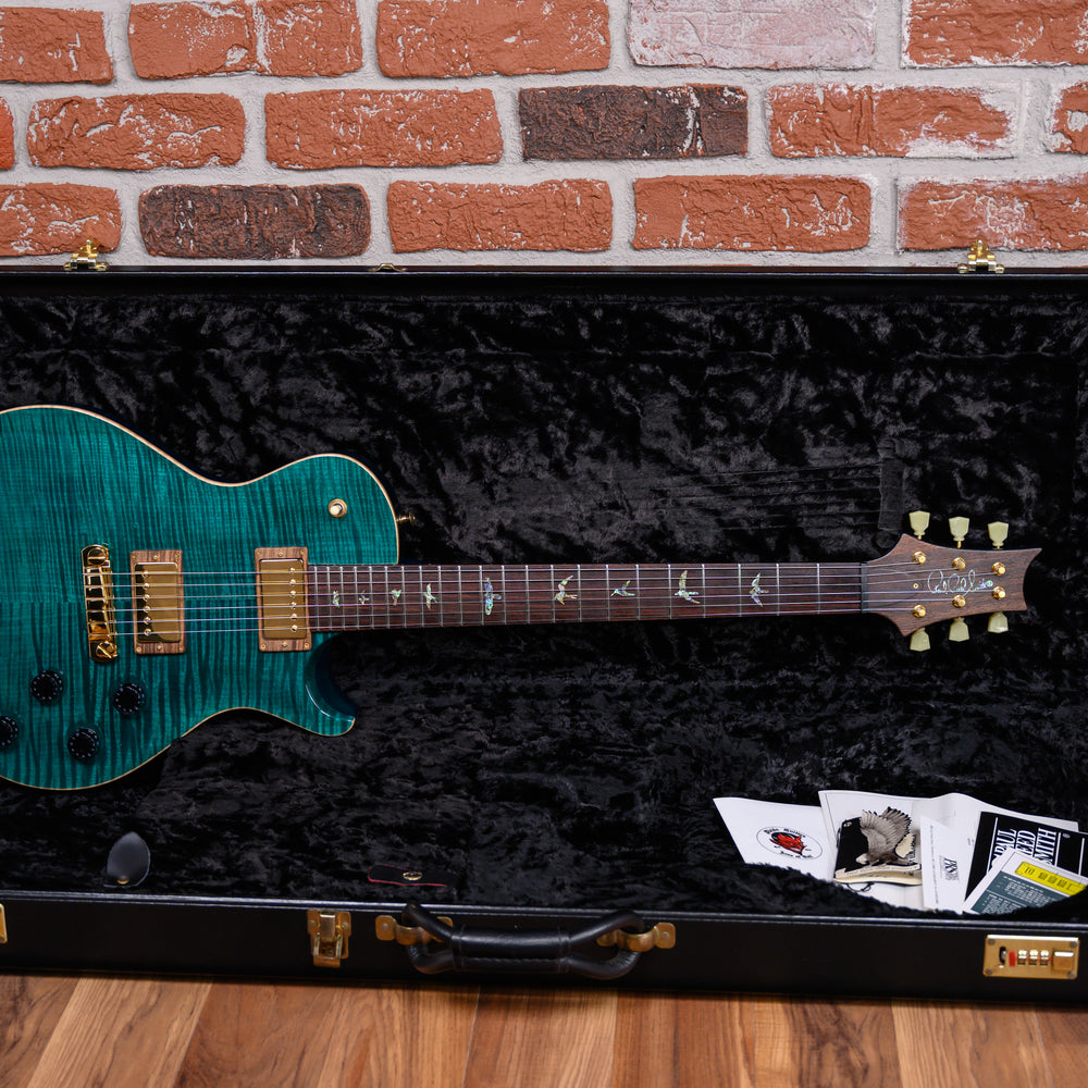 PRS Artist Package Single Cut Flame Maple Top Translucent Turquoise 2001 w/OHSC