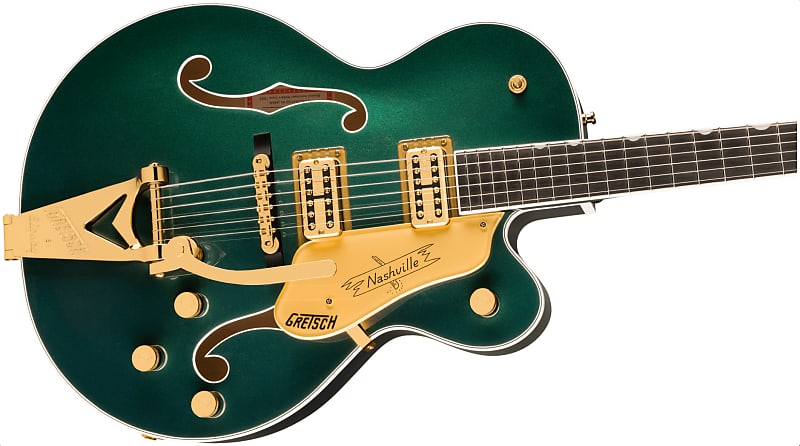 
                      
                        Gretsch Professional Collection Nashville Hollow Body with String-thru Bigsby Cadillac Green 2024 w/OHSC
                      
                    