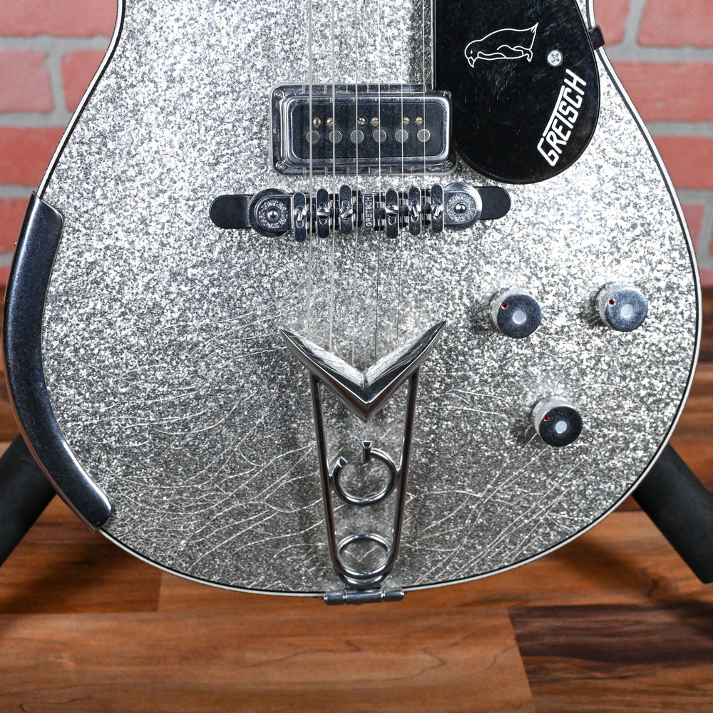 
                      
                        Gretsch USA Custom Shop G6124-55 ‘55 Penguin Master Built by Chad Henrichsen Silver Sparkle Drum Wrap Relic 2024 w/OHSC
                      
                    