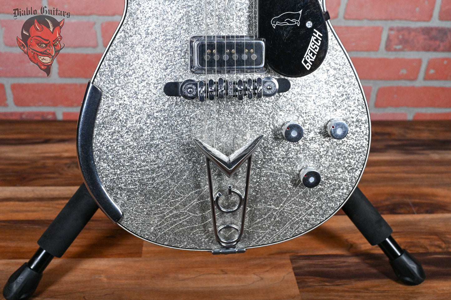 Gretsch USA Custom Shop G6124-55 ‘55 Penguin Master Built by Chad Henrichsen Silver Sparkle Drum Wrap Relic 2024 w/OHSC