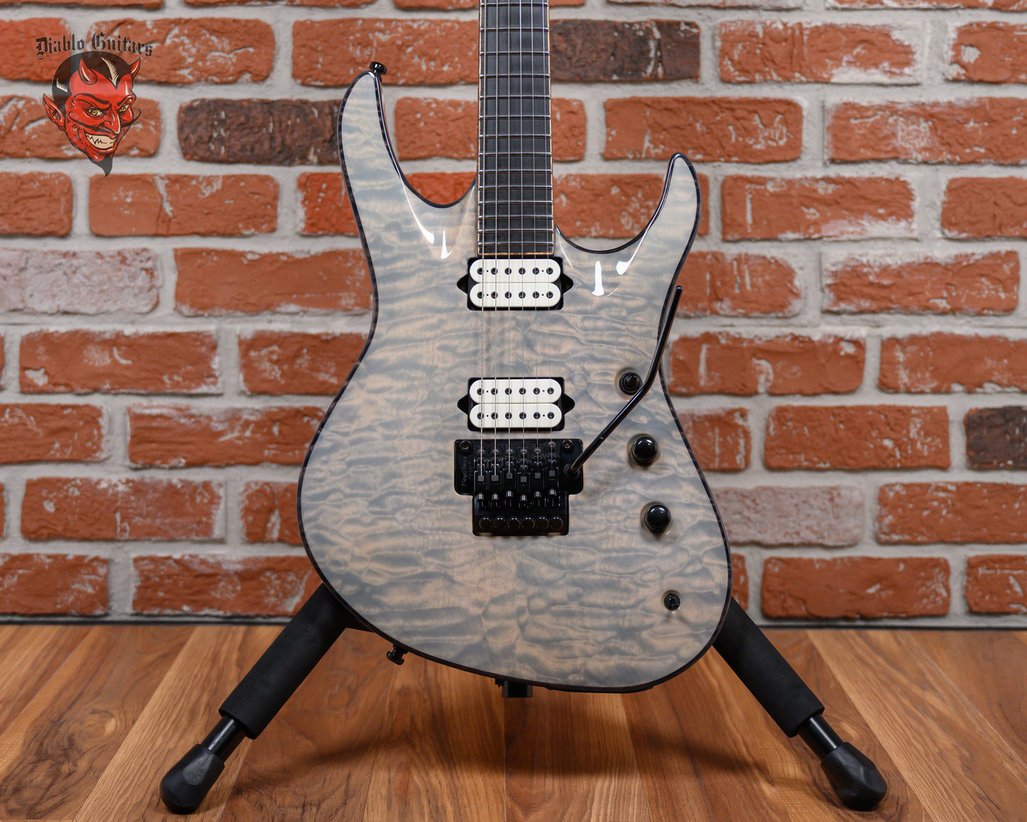 Jackson USA Signature Chris Broderick Soloist 6 Quilted Maple Top Transparent White 2016 w/OHSC