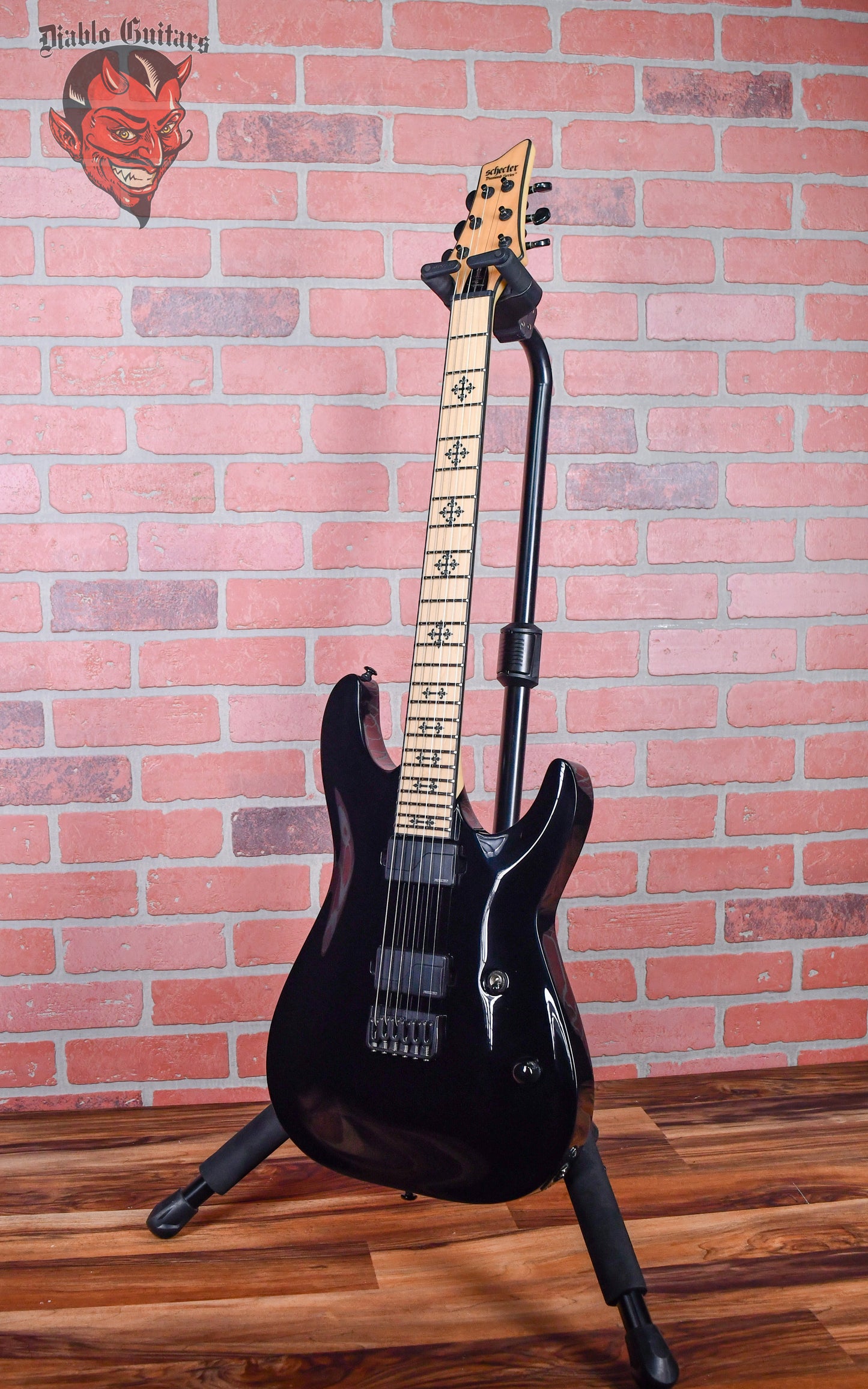 Schecter Jeff Loomis Signature JL-6 Hard Tail Black 2014 w/OHSC (Built For Jeff Loomis)