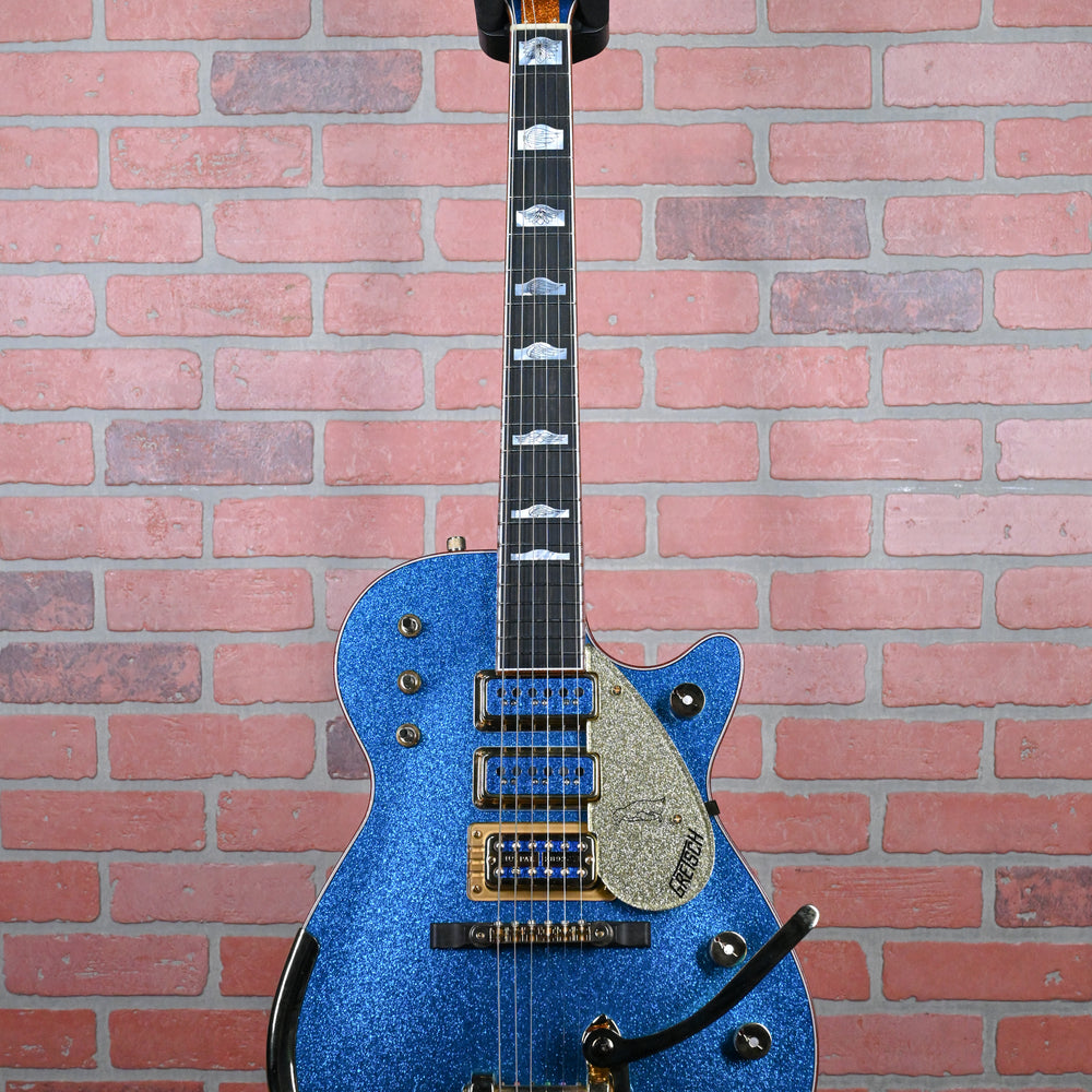 
                      
                        Gretsch USA Custom Shop G6134-CS ‘59 Penguin Master Built by Chad Henrichsen Blue Sparkle NOS 2024 w/OHSC
                      
                    