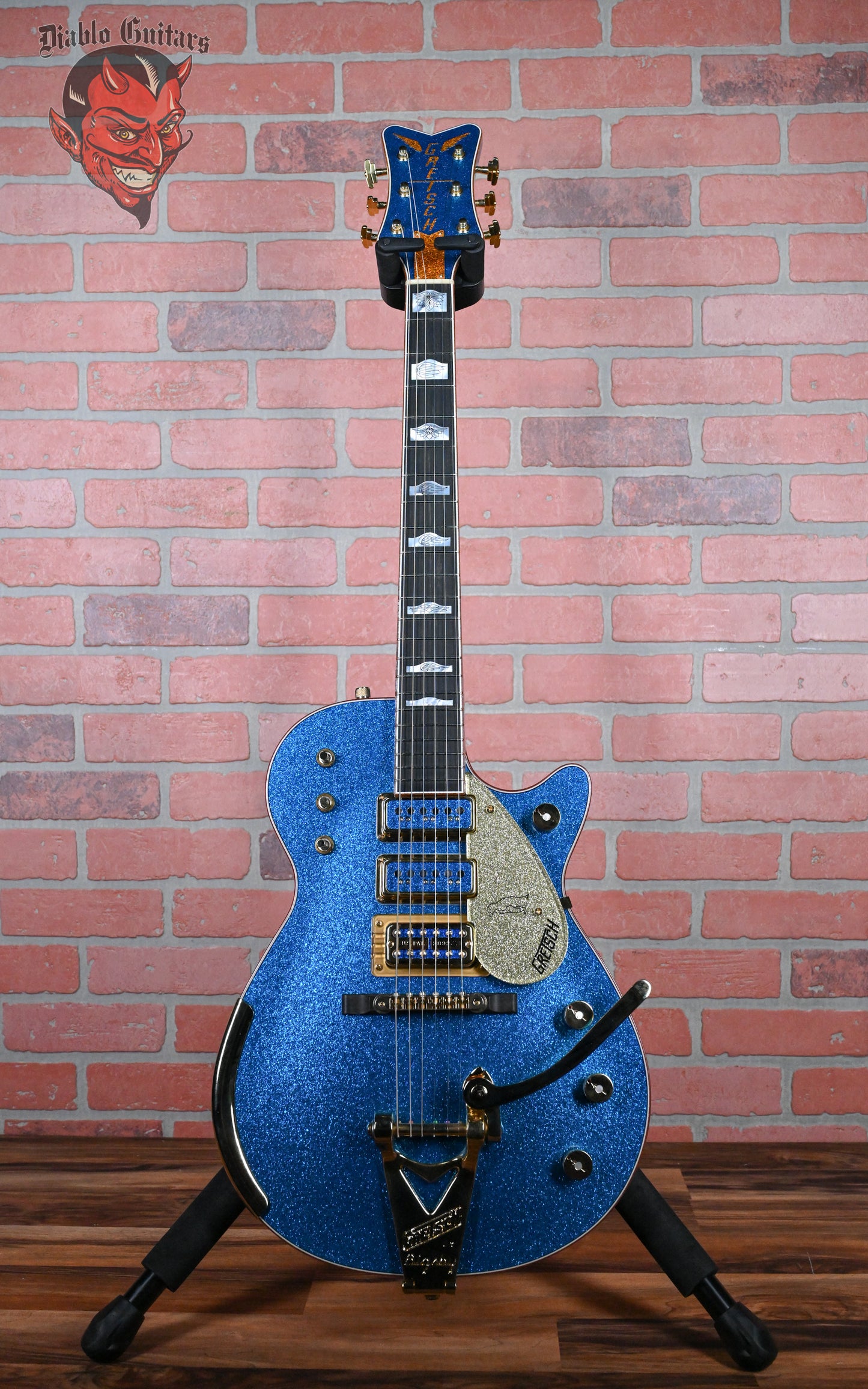 Gretsch USA Custom Shop G6134-CS ‘59 Penguin Master Built by Chad Henrichsen Blue Sparkle NOS 2024 w/OHSC