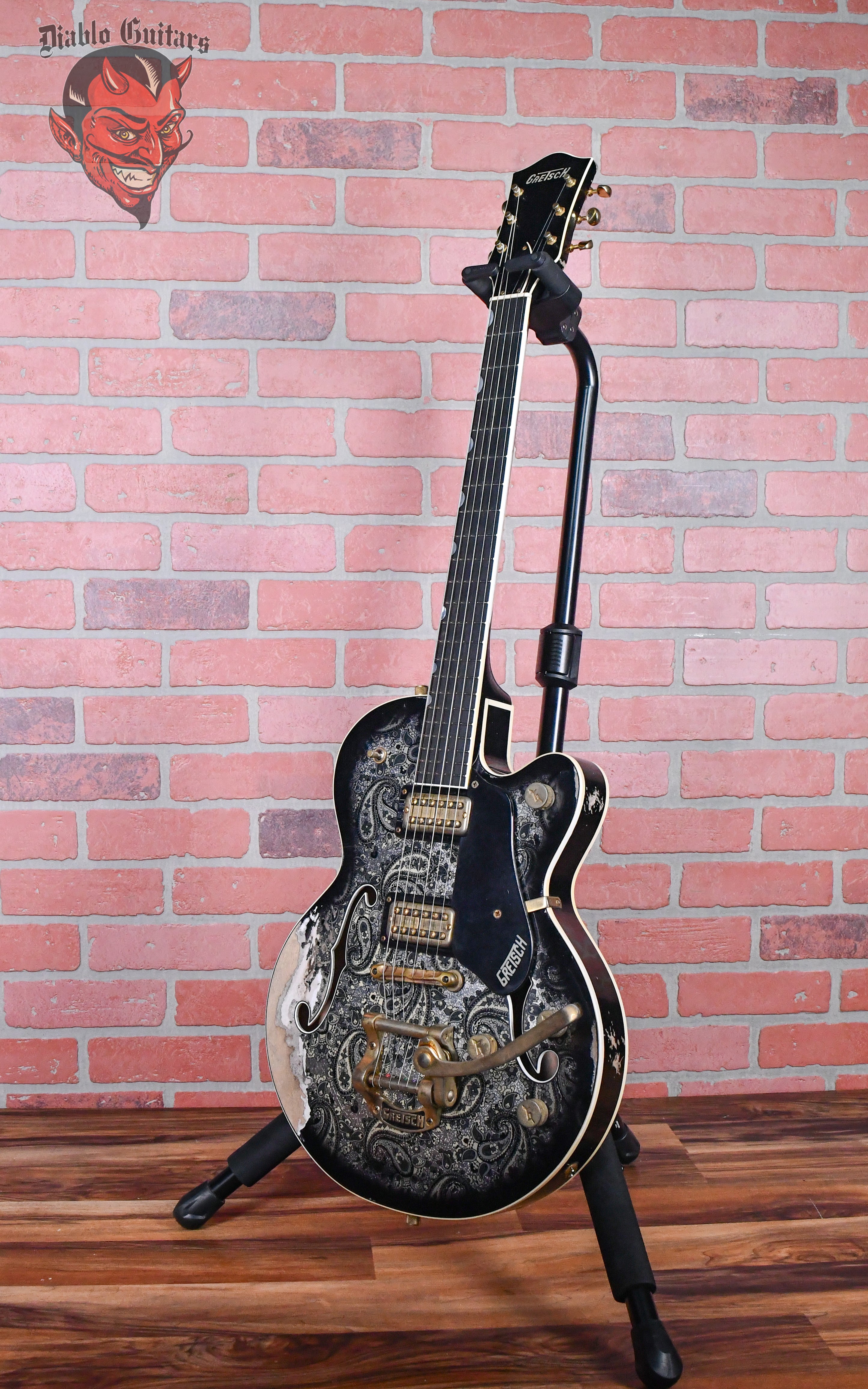 Gretsch USA Custom Shop G6659-CST Master Built By Gonzalo Madrigal Black Paisley Heavy Relic 2024 w/OHSC