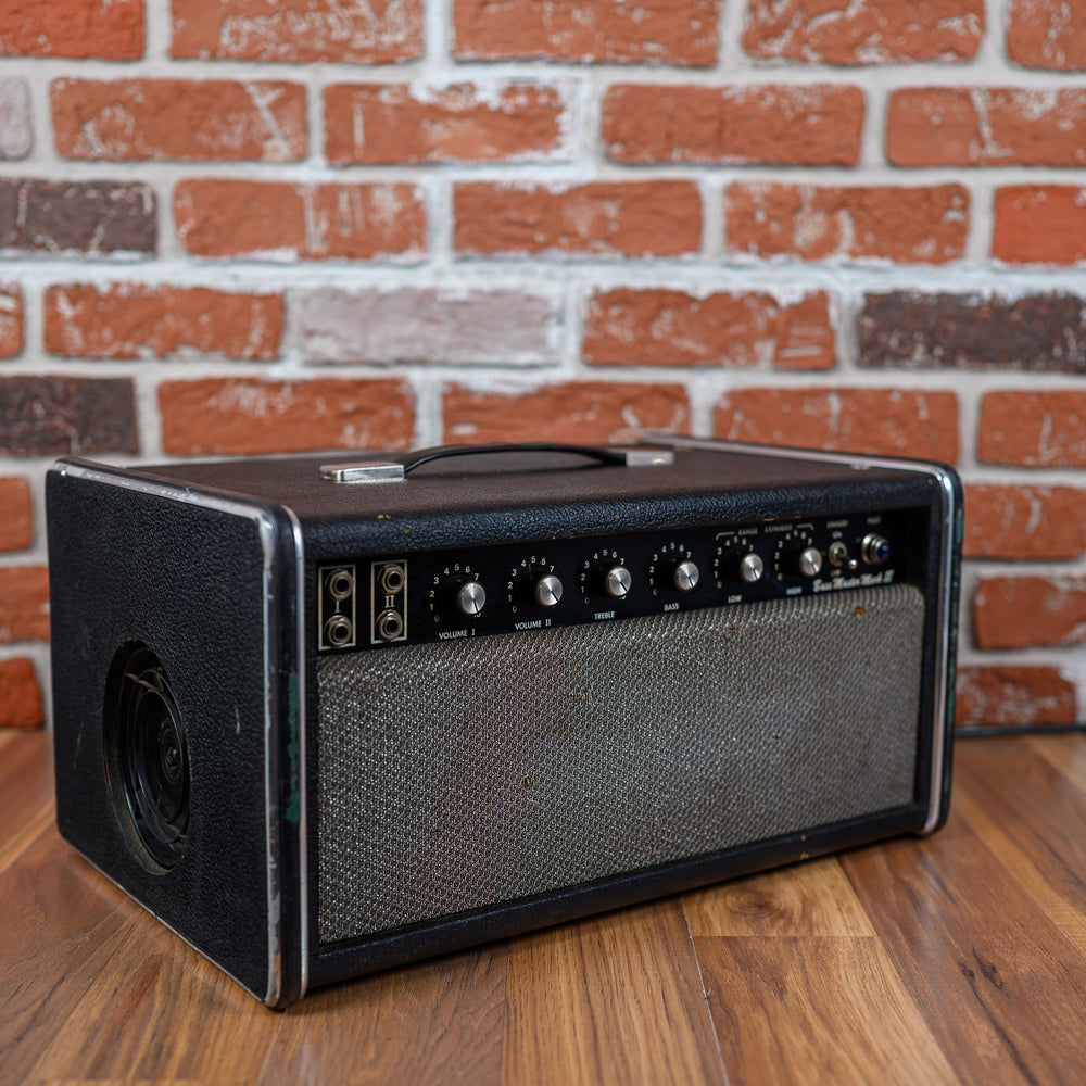 Traynor YBA-1A Bass Master Mark II 90-Watt Guitar / Bass Head Late 1970s Black with Silver Grill