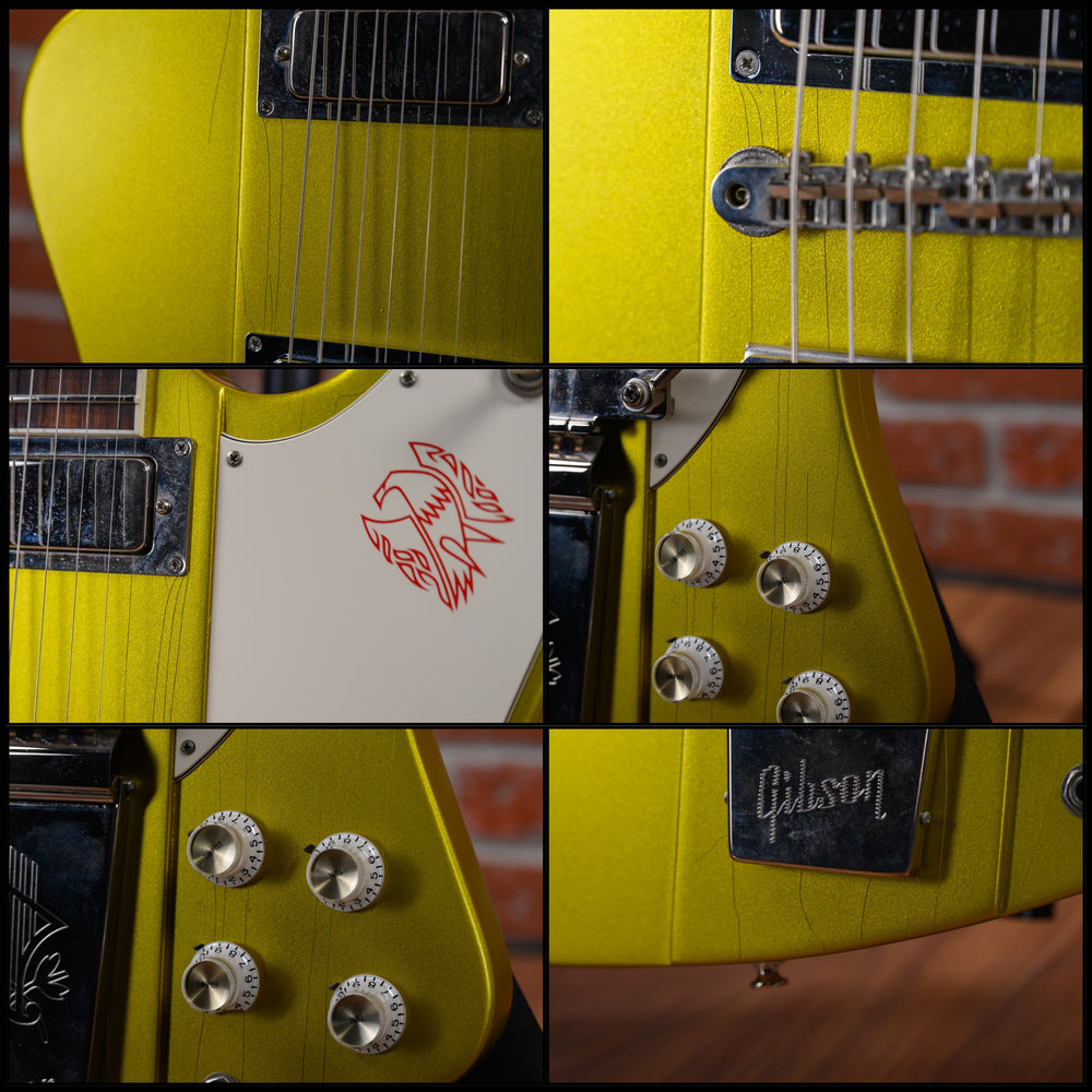 
                      
                        Gibson Custom Art & Historic Reverse Firebird HSF-5 Maestro Lime Green Metallic 2001 w/OHSC
                      
                    
