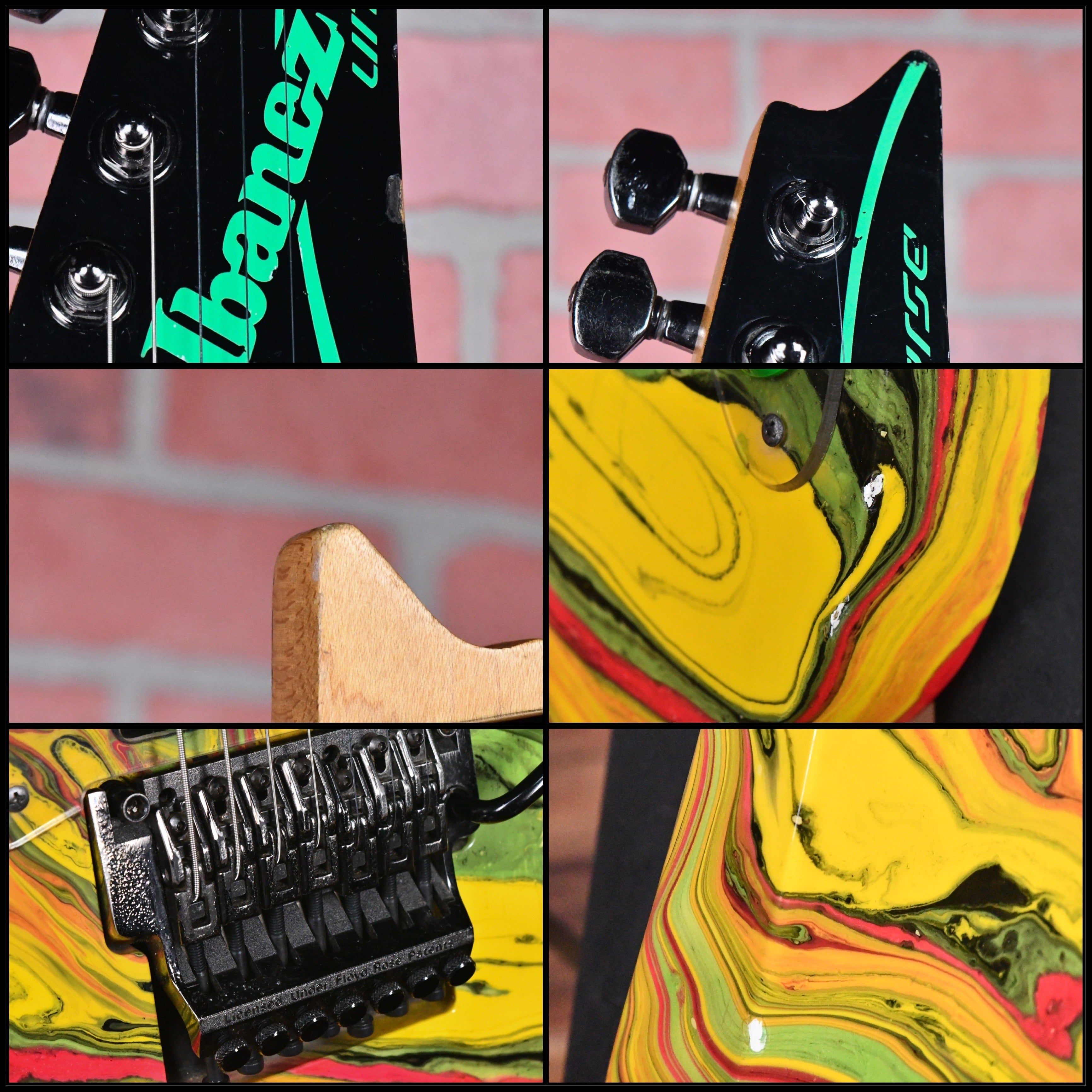 Ibanez UV77-MC Steve Vai Signature Universe MKR Multi-Color Japan 1990 –  Diablo Guitars